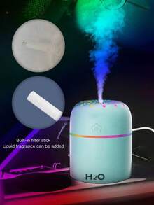 Silent Aromatherapy Diffuser + 10ml Essential Oil, USB Powered Humidifier With LED Mood Light, Long-Lasting Operation - Suitable For Living Room, Bedroom, Office - Perfect Birthday/Graduation/Valentine's Day, New Year Or Christmas Gift - Multicolor - View 4