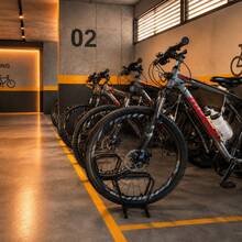 Suporte de Chão para Bicicletas - Preto - Visão 6