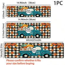 1pc Thanksgiving Pickup Truck Pattern Rubber Faucet Splash Guard, Bathroom Faucet Splash Guard, Mud Guard, Moisture-Proof Non-Slip Faucet Mat, Kitchen Countertop Accessory. Protect Your Kitchen Countertop. - Multicolor - View 6