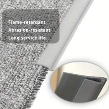 1pc 2m X 3.3cm Self-Adhesive PVC Carpet Edge Trim, Cuttable Carpet Edge Protector, Flexible Transition Strip From Carpet To Tile And Floor - A - View 3