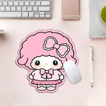 SANRIO 1 Peça Mouse Pad com Formato Assimétrico de Ovelha, Design Personalizado Único com Impressão de Alta Definição, Base de Borracha Antiderrapante e Resistente ao Desgaste, Superfície Suave Compatível com Vários Mouses para Movimento Flexível, Adequado para Casa, Dormitório, Escritório, Trabalho no Computador e Jogos, Presente Divertido para Meninas e Melhores Amigas - A - Visão 3