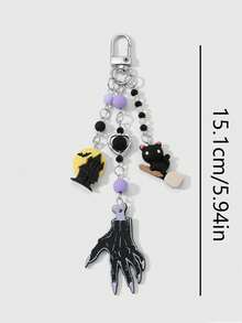 1pc Halloween Series Skeleton Palm Bat Cat Demon Castle - Multicolor - View 8