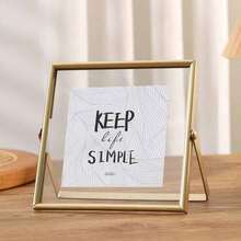 Golden Metal Photo Frame Acrylic Transparent Modern Minimalist Ornament Decorative Frame - A - View 10