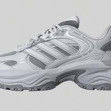 Adidas SHADOW FEVER "After-Work Shoes" Stable Cushioning Thick Sole Mesh Chunky Sneakers JR0042 - Light Grey - View 7
