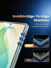 2片 [2026新款] 9H強化玻璃螢幕保護膜，適用於 Galaxy Z Fold 8/Z Fold 7/Z Fold 6/Z Fold 8 Ultra，外螢幕保護膜，3D全螢幕覆蓋，高清透明防刮，無氣泡易安裝，相容手機殼 - 無色 - 查看 5