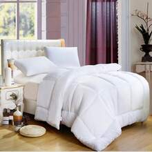 All-Size Quilted Comforter - Your 4-Season Daily Essential & Perfect Wedding/Holiday Gift - White - View 8