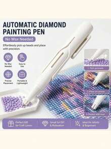 Automatic Diamond Painting Bead Dispenser - Quick Pickup And Release, Easy Storage, No Wax Needed, 3 Colors Available - Suitable For Beginners And Adults, 5D Diamond Drill Tool Accessories, Gift For Diamond Painting Enthusiasts - A - View 6