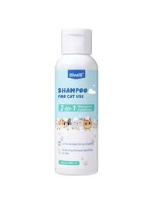 Oivolii Cat Shampoo 2 In 1 With Coconut & Oatmeal, Deep Cleansing & Moisturizing, For Sensitive Skin, Fresh Soft Coat, Luxurious Essential Pet Bath, 3.38 Fl Oz - 100ml - View 10