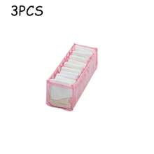 1/2/3PCS Home Wardrobe Underwear, Socks Drawer Organizer Storage Bags - Pink - View 12