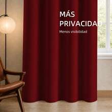 POLIGONO Curtains - Burgundy - View 4