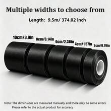 Multifunctional Fabric-Based Windproof Sealing Tape, High-Adhesion Door And Window Glass Gap Filler Strip, Waterproof Sound-Insulating Cold-Proof Self-Adhesive Tape, Removable Without Residue, Suitable For Home Kitchen Bathroom, Industrial Joint Gap Repair And Sealing - Black - View 12