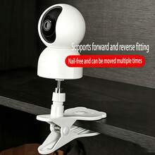 1‑2Pcs Portable Flexible Camera Clamp Mount, Universal Punch‑Free Bendable Bracket Base, Webcam Monitor Camera Holder Stand - Multi-color - View 4