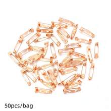50pcs Iron Perforated Brooch Pins With Safety Clasp, Corsage Base Pins With Lock Head, Tie Pin, DIY Corsage Badge Hair Accessory Base, Jewelry Making Supplies - Brooch Base - View 42