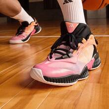 Adidas PRO VENTILATE LOW "Thousand-Thread Armor" Stable Breathable Moisture-Wicking Cushioned Team Basketball Shoes JH5840 - Watermelon Pink - View 1