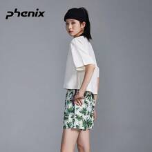 Phenix Urban Women's Sports Shorts, Bestselling Summer Loose Woven Casual Breathable Lightweight - Green - View 3