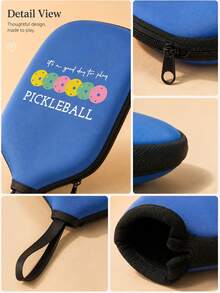 1pc Customized Pickleball Paddle Cover, Design Your Own Paddle Protector, Personalized Neoprene Paddle Cover With Zipper, Personalized Pickleball Paddle Cover, Pickleball Paddle Holder Gift, Team Gift - Multicolor - View 5