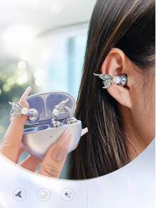 Arvin Freeclip Earphone Decorative Clip Accessory, Bluetooth Earphone Decorative Butterfly Tassel Mermaid Tail Clip Pendant (Earphones Not Included, Only Decorative Clip Sold) - View 2