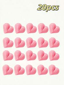1/10/20pcs Sweet Style 3D Heart-Shaped Photo Holder, Sturdy Heart Structure, Supports Small Size Photos And Cards, Dressing Table Desk Desktop Photo Display Decoration Ornament - Pink Heart - View 12