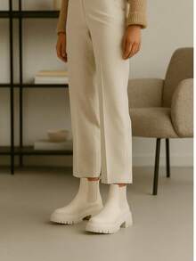 Women Ankle Boots & Booties - Beige - View 3