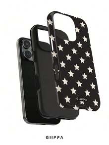GIIPPA 1pc Star Pattern Design, Phone 17 Pro Max Phone Case, Compatible With Phone 16 Pro Max, 15 Pro Max, 14 Pro Max, Korean Style High-End Fashionable And Interesting Phone Case, Compatible With 11/12/13/14/15/16 Pro Max Plus, Elegant Design Suitable For Both Men And Women, Perfect Gift For Girlfriend On Christmas, Valentine's Day, Easter, Wedding Season And Birthday! - Multicolor - View 2