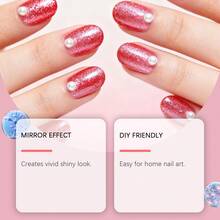 Nail Glitter Powder - Pink - View 2