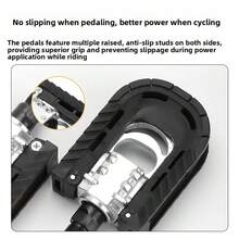 1 Set Aluminum Folding Pedals For Mountain Bike/Folding Bike, Universal Quick Release Lightweight - Multicolor - View 6
