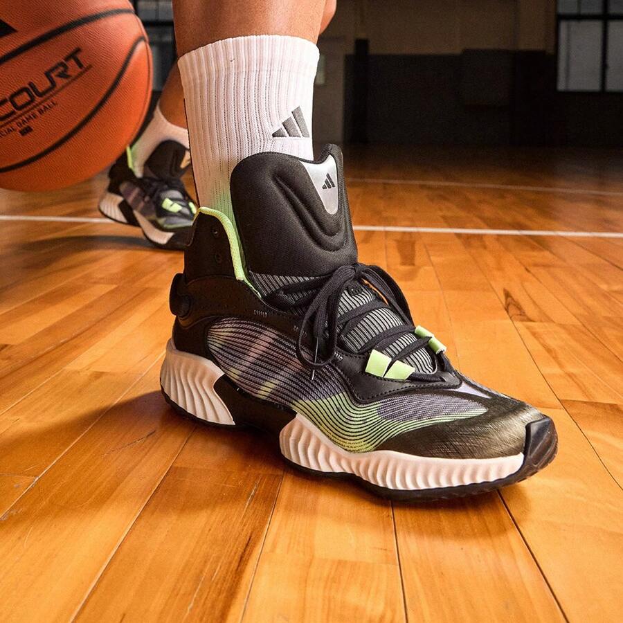 Adidas PRO VENTILATE MID Mid-Top Team Basketball Shoes "Thousand-Thread Armor" JH8079 - Dark Grey - View 1