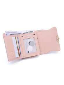 Popular Short Wallet Multi-Functional 70% Off Bag Student Coin Zipper Wallet Multi-Card Slot ID Card Storage Bag Daily Travel Short Wallet - Pink - View 8