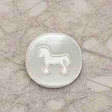 10 PCS 12/15/18/22mm 3D Edge Metal Buttons, High-Stem Buttons For Shirts, Suits, Asymmetrical Sewing, Knit Cardigans - 3D Border Pony - View 7