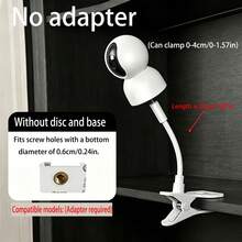 1‑2Pcs Portable Flexible Camera Clamp Mount, Universal Punch‑Free Bendable Bracket Base, Webcam Monitor Camera Holder Stand - Multi-color - View 8