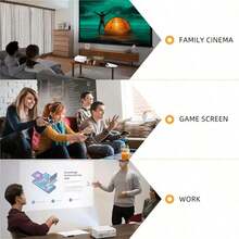 Portable Projector Full Portable LED Home Theater, Outdoor Video Projector, Compatible With Laptop, PC, TV Box, Tablet, Smart Movie Projector, Suitable For Home, Outdoor And Travel Use. Excellent Gift Choice (4K Portable Projector With Bluetooth) - View 12