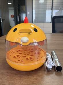 5 piezas Incubadora para el hogar con ovoscopio, apta para empollar huevos de pollo, pato, codorniz y ganso, con ventana transparente, control de humedad, control automático de temperatura, volteo manual de huevos, Mamá Pájaro - Albaricoque - Ver 2