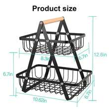 Multi-Layer Fruit Basket Kitchen Storage Basket Detachable 3-Tier Storage Rack Multi-Function Storage Rack Living Room Use Dried Fruit Snack Storage Basket - Multicolor - View 7