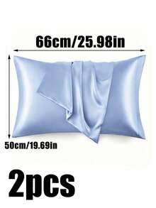 Luxurious Silky Soft Pillowcase-Breathable Skin-Friendly, Cool To The Touch, Satin Pillowcases, Solid Color Envelope Closure-Machine-Washable Bedding, Ice Silk, Satin, Faux Silk Pillowcase, Christmas Gift, Fall Home Decor, Halloween Decor Pillowcase - Multicolor - View 22