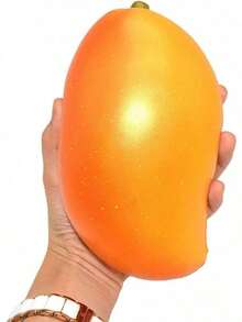 Soft Golden Mango Slow Rebound Scented Fruit Squishy Toy - Multicolor - View 3