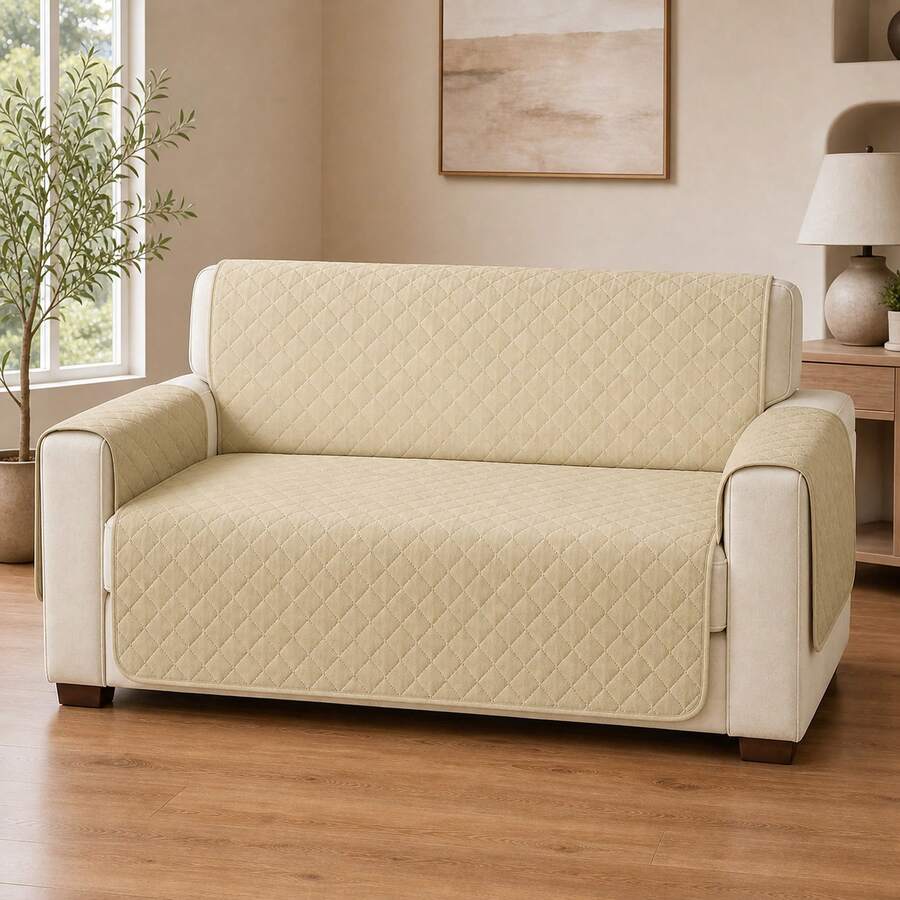 POLIGONO Sofa Slipcovers - Beige - View 1