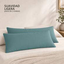 POLIGONO Pillowcases & Shams - Teal Blue - View 2