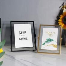 Golden Metal Photo Frame Acrylic Transparent Modern Minimalist Ornament Decorative Frame - A - View 4
