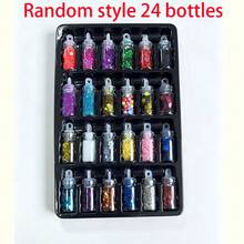 1 Set Random Style Epoxy Resin Filling Kit, Glitter Epoxy Resin Sequins Powder Heart & Star Micro Beads Art Decor DIY Glitter Set And DIY Jewelry, Keychain And Craft Supplies - Multicolor - View 12