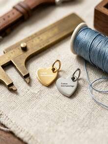 Custom Stainless Steel Heart Pendant- Personalized Jewelry Gift With Name Engraving, Small Hanging Ornament,Gift For Girlfriend/Mother - Multicolor - View 6