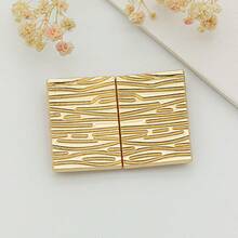1pc Women's Gold Metal Belt Buckle, Coat Belt Buckle Decoration, Down Jacket Strap Connector Hook, DIY Bag Repair Sewing Accessory Buckle - A - View 2