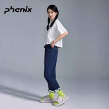 Phenix Urban 女款夏季長褲，薄款透氣快乾休閒寬鬆運動九分褲 - 藏蓝色 - 查看 2