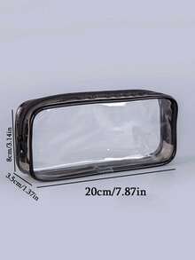 Bộ 2 hộp bút trong suốt mùa hè, hộp bút trong suốt có khóa kéo PVC chống nước, túi đựng đồ trang điểm, hoàn hảo cho mùa hè, tựu trường, Ngày Nhà giáo, tốt nghiệp, sinh nhật, hành lang - Nhiều màu - Xem 12