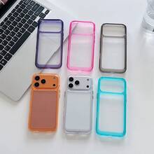 Compatible With Apple Phone 17 Air 16e Pro Max 15 14 13 Rose Red Shockproof Protective Case - Hot Pink - View 3