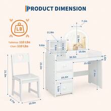 Vanities & Vanity Benches - White - View 2