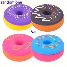 Donut Sensorial Squeezy Needohs Needo Needo H Donut Squishy Alivio del Estrés Silicona Suave Donut Squeezy Creativo Realista Arcoíris Colorido Glaseado Donut Squishy Rebote Lento Juguete de Alivio del Estrés - Regalo de Cumpleaños - Regalo de Vacaciones - Regalo Perfecto - Multicolor - Ver 9