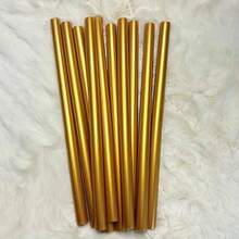 20/50PCS Gold Hot Glue Sticks, 3.93 X 0.27 In Waxing Glue Sticks Colored, Mini Adhesive EVA Sticks For Stamp Home Repair DIY Art Projects Bonding Woods Glass Paper Plastic Decoration - Gold - View 3