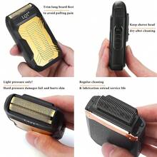 LQT Portable Electric Shaver, Multi-Function Men's Beard Trimmer - Shaving, Hair Removal, Sideburn Trimming, Mini Lightweight, USB-C Charging, Convenient For Home And Travel Use, Ideal Holiday Gift, Father's Day Gift. - Multicolor/A - View 5