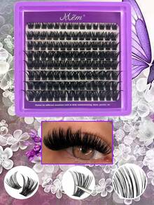 112pcs D-Curl Single Lash Extensions, Long-Lasting, Lightweight & Long, Suitable For Home DIY Beginners, Portable Travel Pack, Soft & Voluminous, Mixed Design, Enhances Eyes, Easy To Use, Perfect For Stage/Daily/Cosplay/Photography/DIY Eye Makeup - D - View 7