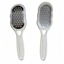 1pc Professional Stainless Steel Foot File, Pedicure Tool, Splash-Proof Guard Design, Ergonomic Curved Handle For Easy Grip And Stainless Steel Coarse/Fine Grit Exfoliating Surface - Durable Foot Skin Removal Tool - Multicolor - View 8